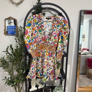 House of Harlow 1960 Multicolor Floral Dress size small